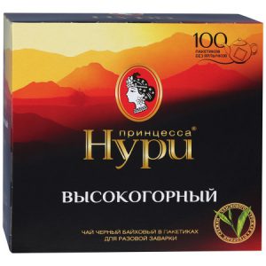 Чай черный 100 пакетиков ТМ НУРИ