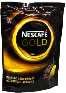 Кофе растворимый НЕСКАФЕ ГОЛД пакет 250 гр.