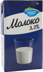 Молоко для каппучино 3,2%  1 литр ТМ Чудское озеро
