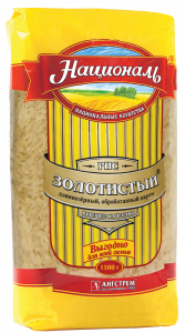 Рис золотистый длиннозерный 1.5 кг. ТМ Националь