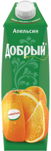 Сок апельсиновый 1 литр ТМ Добрый