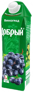 Сок виноград 1 литр ТМ Добрый