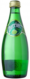 Вода Perrier питьевая  с/г лайм 0,33 л стекло/4/