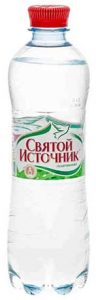 Вода минеральная пластик с газом 500 мл. /12 шт./ ТМ Святой источник