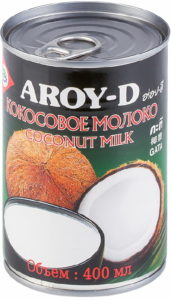 Кокосовое молоко AROY-D (растительные жиры 17-19%) ж/б, 400 мл