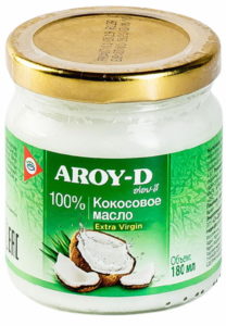 Кокосовое масло AROY-D extra virgin 100%, 180 мл