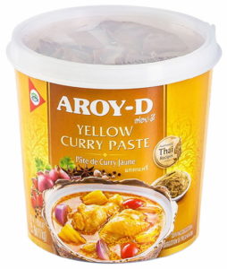Паста Карри желтая AROY-D (профессиональная упаковка), 1 кг