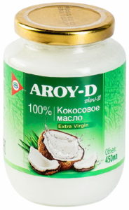 Кокосовое масло AROY-D extra virgin 100%, 450 мл