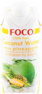 Кокосовая вода с соком ананаса FOCO, 330 мл