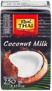 Кокосовое молоко REAL THAI (растительные жиры 17-19%), 250мл