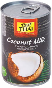 Кокосовое молоко REAL THAI (растительные жиры 17-19%) ж/б, 400 мл